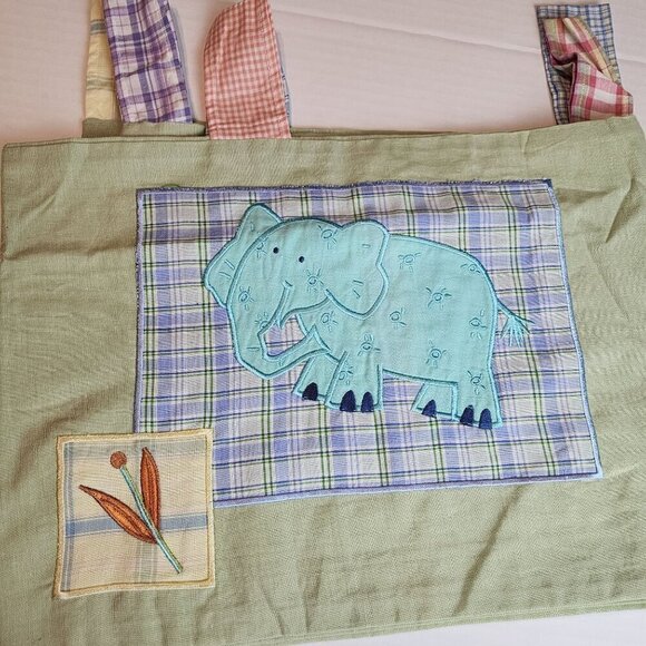 2 Kids Line window valances safari animals Boy Girl room hippo elephant unisex - Picture 5 of 10